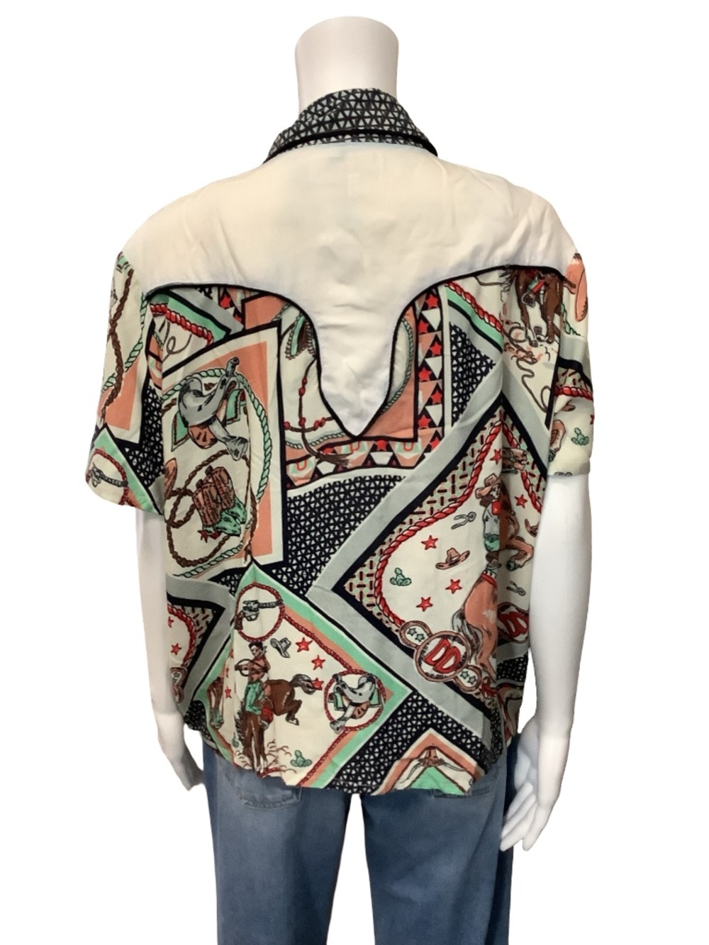 Double D Ranch Button Up Shirt Size:  1X - Picture 3 of 4